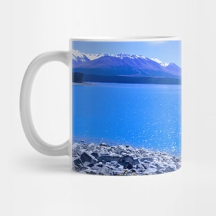 Bright Blue Mountain View Lake Mug